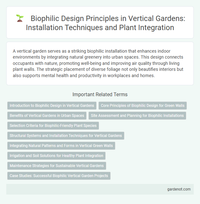 Biophilic Design Principles in Vertical Gardens: Installation Techniques and Plant Integration