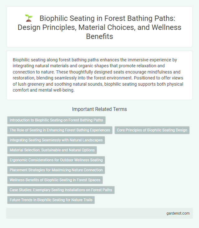 Biophilic Seating in Forest Bathing Paths: Design Principles, Material Choices, and Wellness Benefits