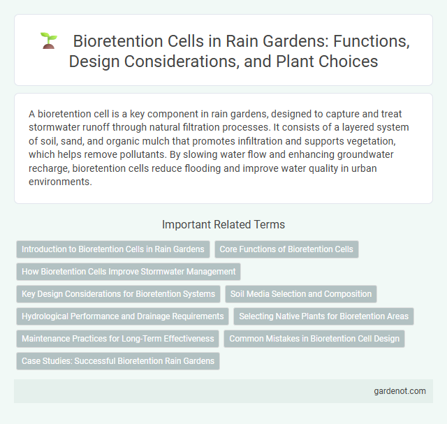 Bioretention Cells in Rain Gardens: Functions, Design Considerations, and Plant Choices