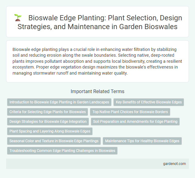 Bioswale Edge Planting: Plant Selection, Design Strategies, and Maintenance in Garden Bioswales