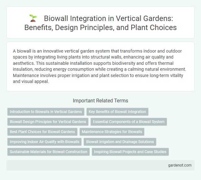 Biowall Integration in Vertical Gardens: Benefits, Design Principles, and Plant Choices
