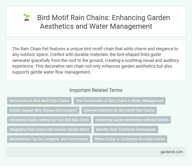 Bird Motif Rain Chains: Enhancing Garden Aesthetics and Water Management