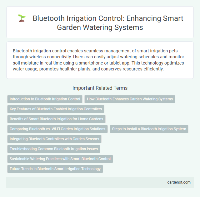 Bluetooth Irrigation Control: Enhancing Smart Garden Watering Systems