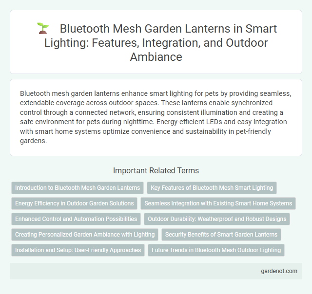 Bluetooth Mesh Garden Lanterns in Smart Lighting: Features, Integration, and Outdoor Ambiance