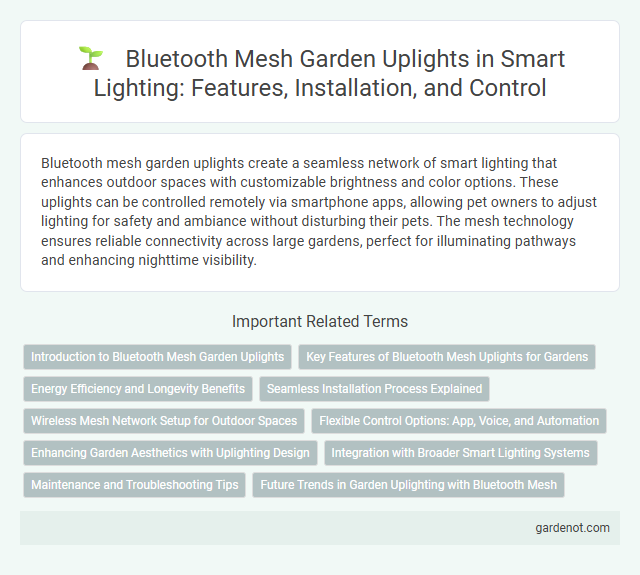 Bluetooth Mesh Garden Uplights in Smart Lighting: Features, Installation, and Control