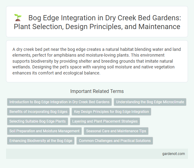 Bog Edge Integration in Dry Creek Bed Gardens: Plant Selection, Design Principles, and Maintenance