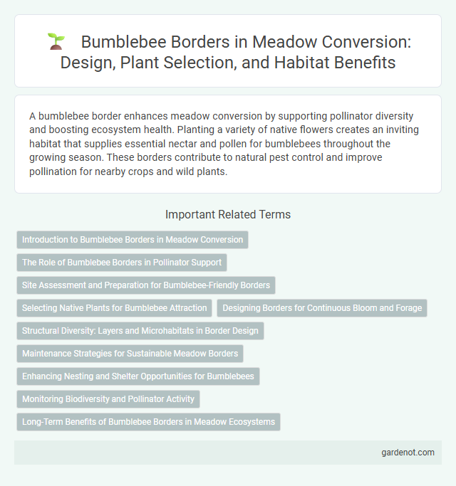 Bumblebee Borders in Meadow Conversion: Design, Plant Selection, and Habitat Benefits
