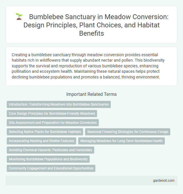 Bumblebee Sanctuary in Meadow Conversion: Design Principles, Plant Choices, and Habitat Benefits