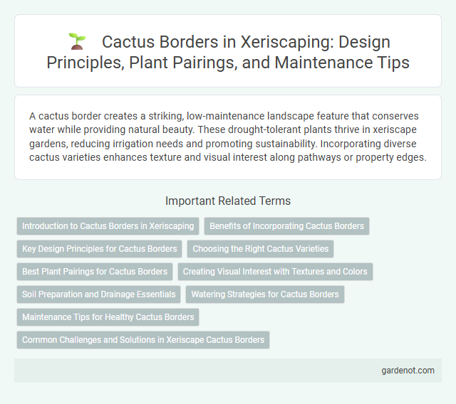 Cactus Borders in Xeriscaping: Design Principles, Plant Pairings, and Maintenance Tips
