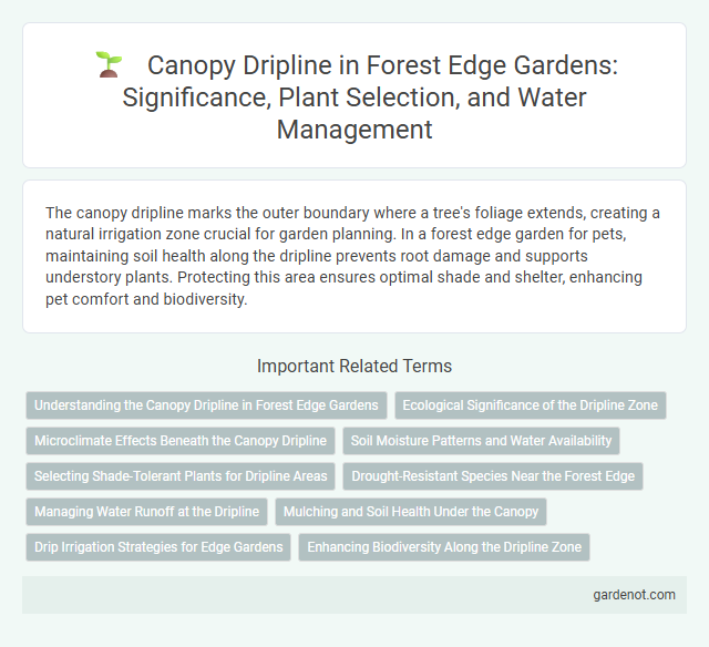 Canopy Dripline in Forest Edge Gardens: Significance, Plant Selection, and Water Management