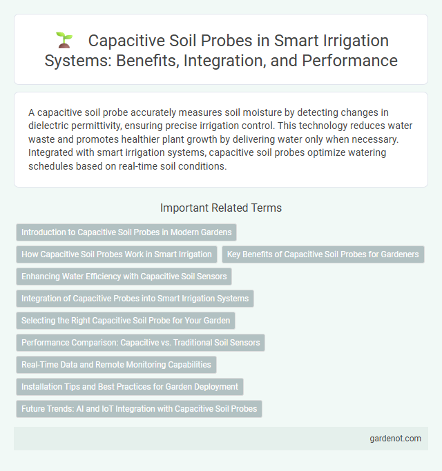 Capacitive Soil Probes in Smart Irrigation Systems: Benefits, Integration, and Performance