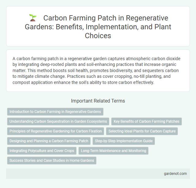 Carbon Farming Patch in Regenerative Gardens: Benefits, Implementation, and Plant Choices