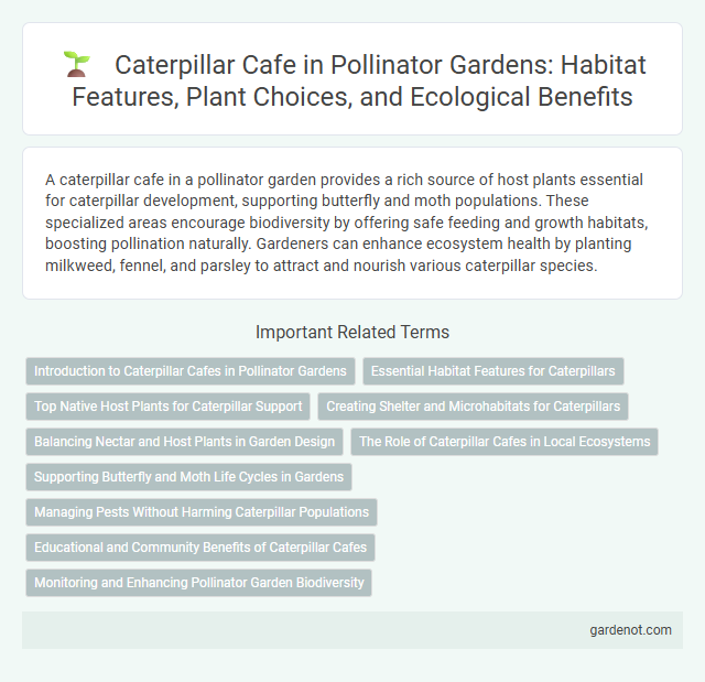 Caterpillar Cafe in Pollinator Gardens: Habitat Features, Plant Choices, and Ecological Benefits