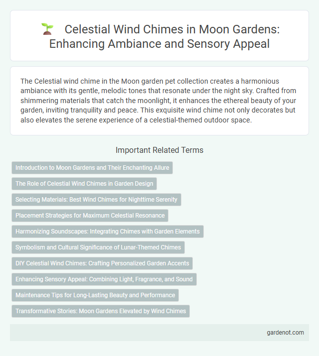Celestial Wind Chimes in Moon Gardens: Enhancing Ambiance and Sensory Appeal