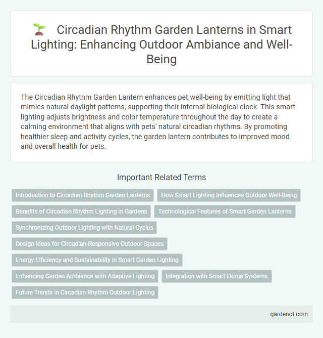 Circadian Rhythm Garden Lanterns in Smart Lighting: Enhancing Outdoor Ambiance and Well-Being