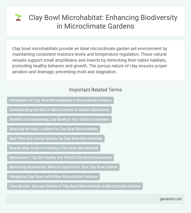 Clay Bowl Microhabitat: Enhancing Biodiversity in Microclimate Gardens