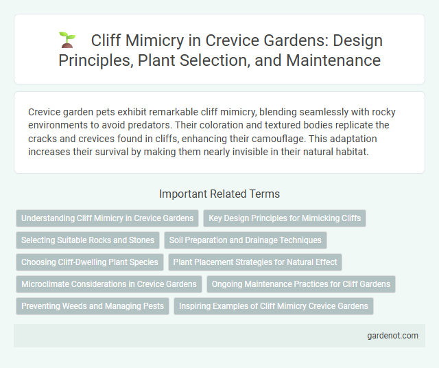 Cliff Mimicry in Crevice Gardens: Design Principles, Plant Selection, and Maintenance
