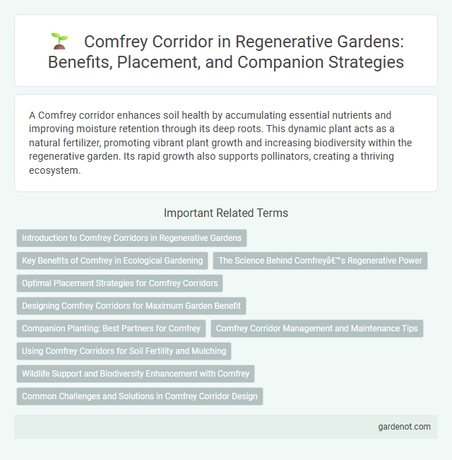 Comfrey Corridor in Regenerative Gardens: Benefits, Placement, and Companion Strategies