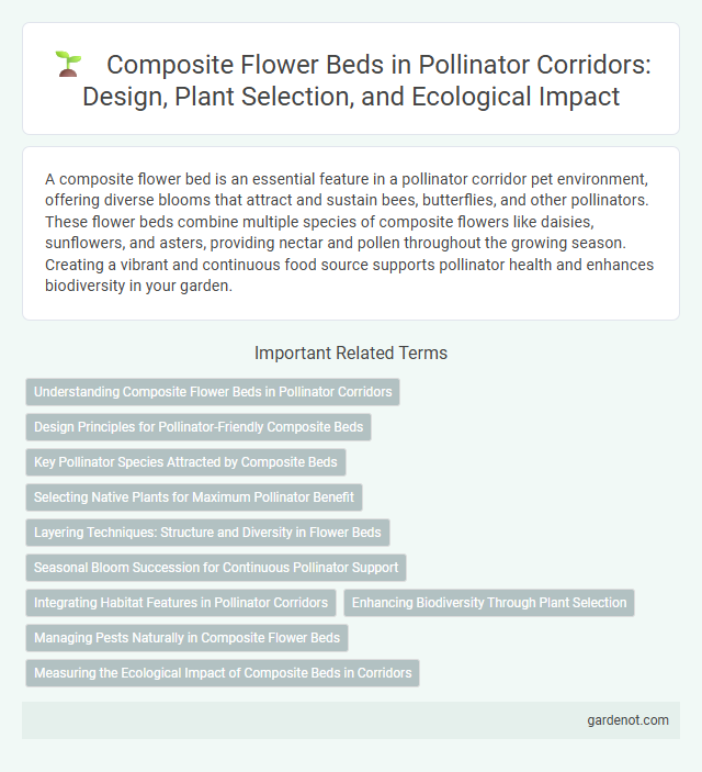 Composite Flower Beds in Pollinator Corridors: Design, Plant Selection, and Ecological Impact