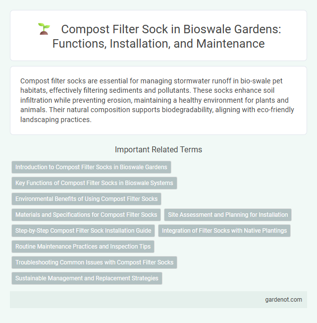 Compost Filter Sock in Bioswale Gardens: Functions, Installation, and Maintenance