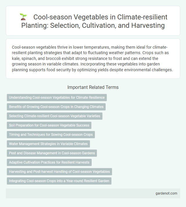 Cool-season Vegetables in Climate-resilient Planting: Selection, Cultivation, and Harvesting