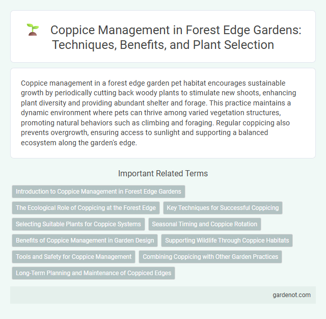 Coppice Management in Forest Edge Gardens: Techniques, Benefits, and Plant Selection