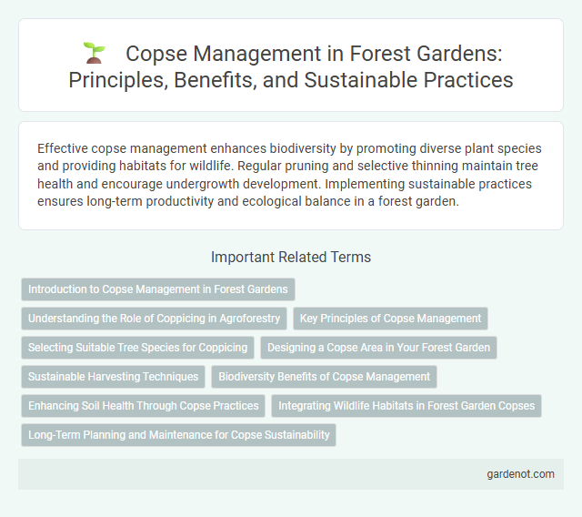 Copse Management in Forest Gardens: Principles, Benefits, and Sustainable Practices