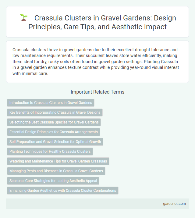 Crassula Clusters in Gravel Gardens: Design Principles, Care Tips, and Aesthetic Impact