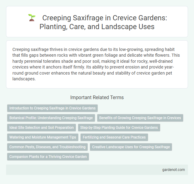 Creeping Saxifrage in Crevice Gardens: Planting, Care, and Landscape Uses