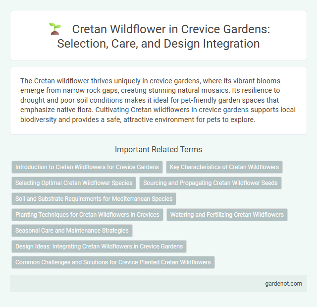 Cretan Wildflower in Crevice Gardens: Selection, Care, and Design Integration