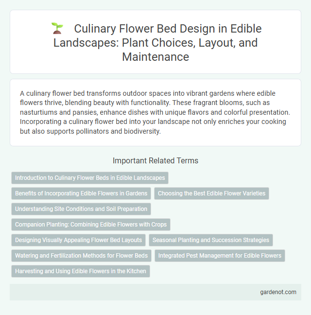 Culinary Flower Bed Design in Edible Landscapes: Plant Choices, Layout, and Maintenance