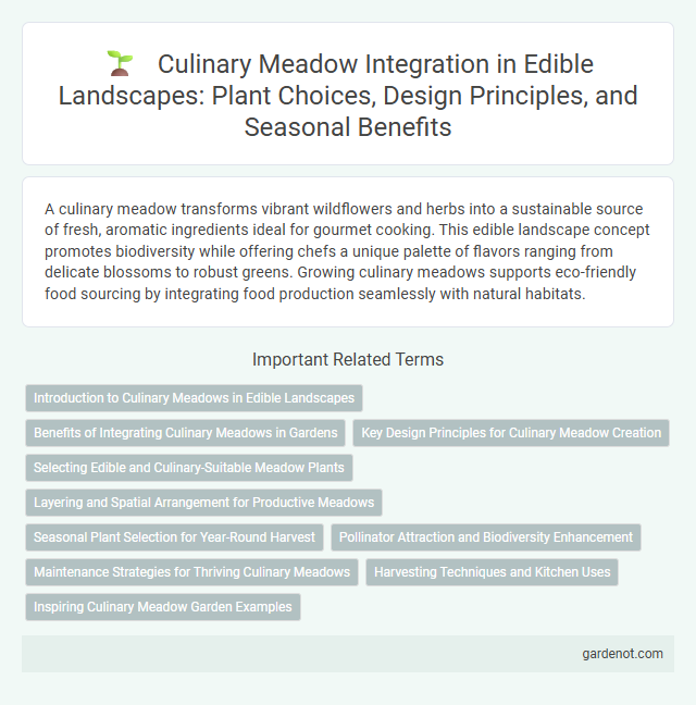 Culinary Meadow Integration in Edible Landscapes: Plant Choices, Design Principles, and Seasonal Benefits