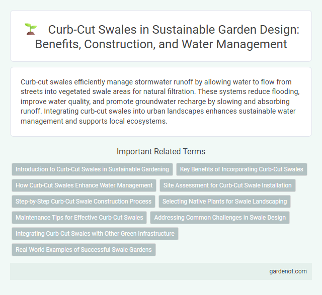 Curb-Cut Swales in Sustainable Garden Design: Benefits, Construction, and Water Management