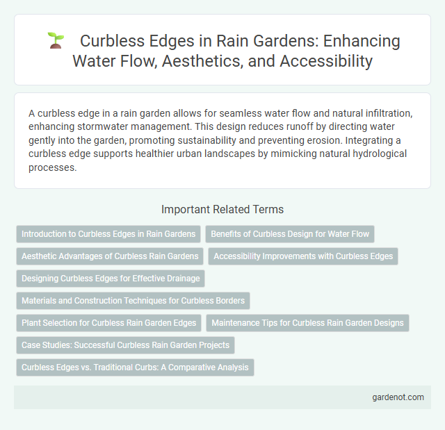Curbless Edges in Rain Gardens: Enhancing Water Flow, Aesthetics, and Accessibility