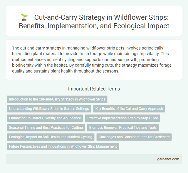 Cut-and-Carry Strategy in Wildflower Strips: Benefits, Implementation, and Ecological Impact