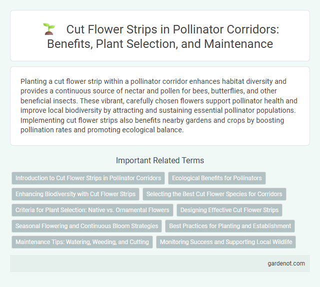 Cut Flower Strips in Pollinator Corridors: Benefits, Plant Selection, and Maintenance