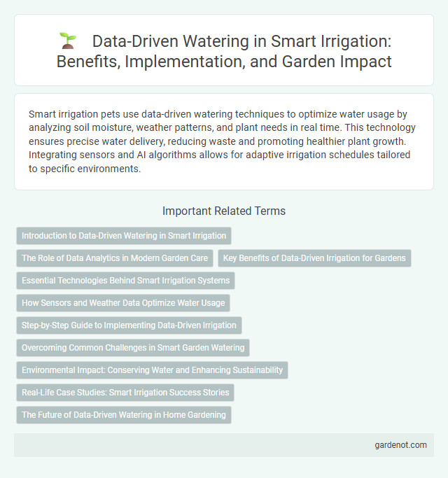 Data-Driven Watering in Smart Irrigation: Benefits, Implementation, and Garden Impact