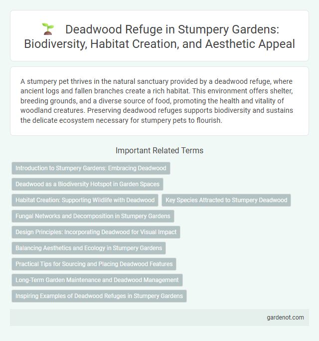 Deadwood Refuge in Stumpery Gardens: Biodiversity, Habitat Creation, and Aesthetic Appeal