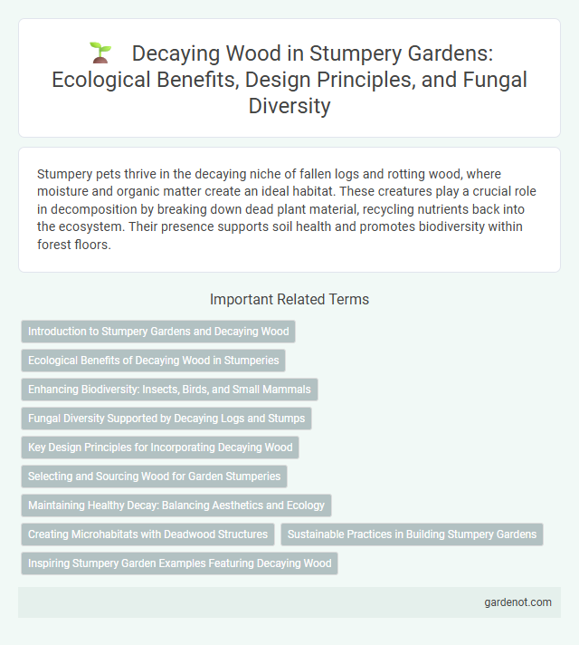 Decaying Wood in Stumpery Gardens: Ecological Benefits, Design Principles, and Fungal Diversity