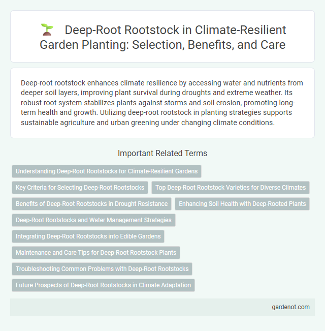 Deep-Root Rootstock in Climate-Resilient Garden Planting: Selection, Benefits, and Care