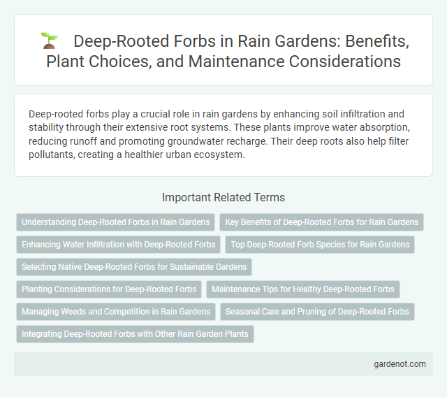 Deep-Rooted Forbs in Rain Gardens: Benefits, Plant Choices, and Maintenance Considerations