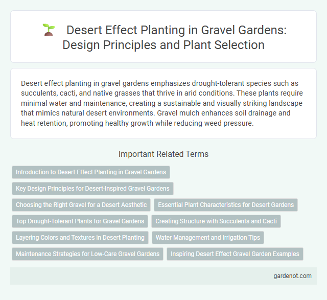 Desert Effect Planting in Gravel Gardens: Design Principles and Plant Selection