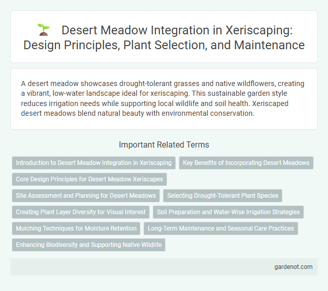 Desert Meadow Integration in Xeriscaping: Design Principles, Plant Selection, and Maintenance
