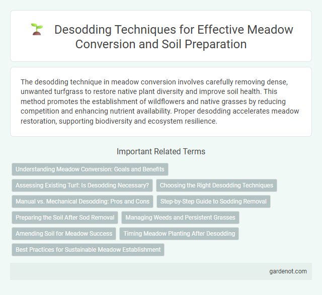 Desodding Techniques for Effective Meadow Conversion and Soil Preparation