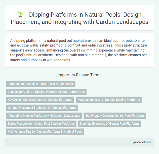 Dipping Platforms in Natural Pools: Design, Placement, and Integrating with Garden Landscapes