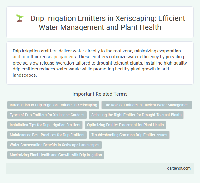 Drip Irrigation Emitters in Xeriscaping: Efficient Water Management and Plant Health
