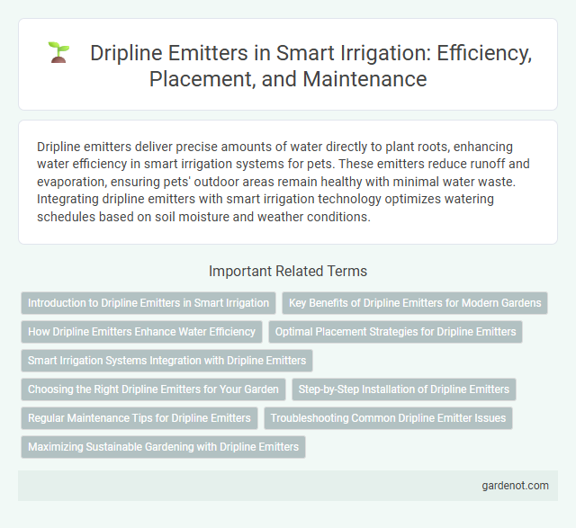 Dripline Emitters in Smart Irrigation: Efficiency, Placement, and Maintenance