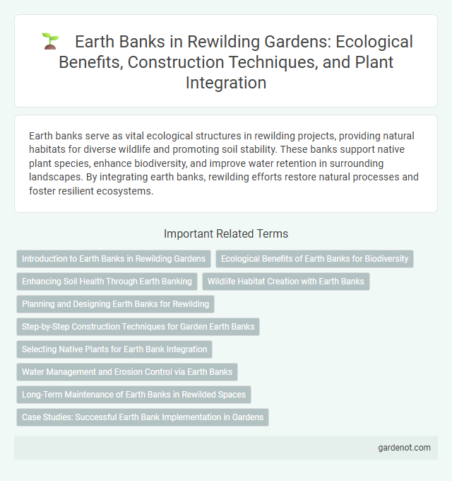 Earth Banks in Rewilding Gardens: Ecological Benefits, Construction Techniques, and Plant Integration