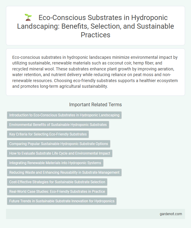 Eco-Conscious Substrates in Hydroponic Landscaping: Benefits, Selection, and Sustainable Practices
