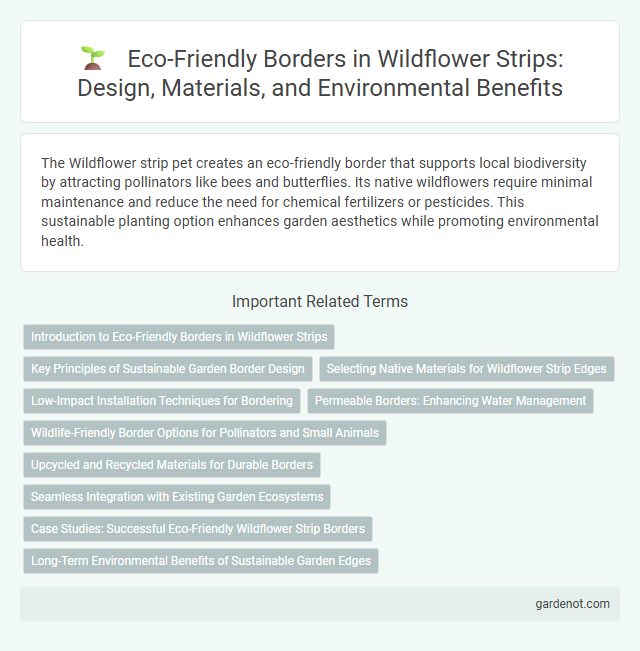 Eco-Friendly Borders in Wildflower Strips: Design, Materials, and Environmental Benefits